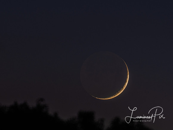Old Moon in the New Moon's arms